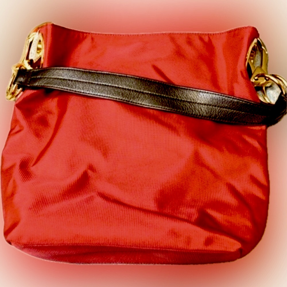 Jean Pierre Klifa for Anteprima Nueve Red Canvas Shoulder Bag